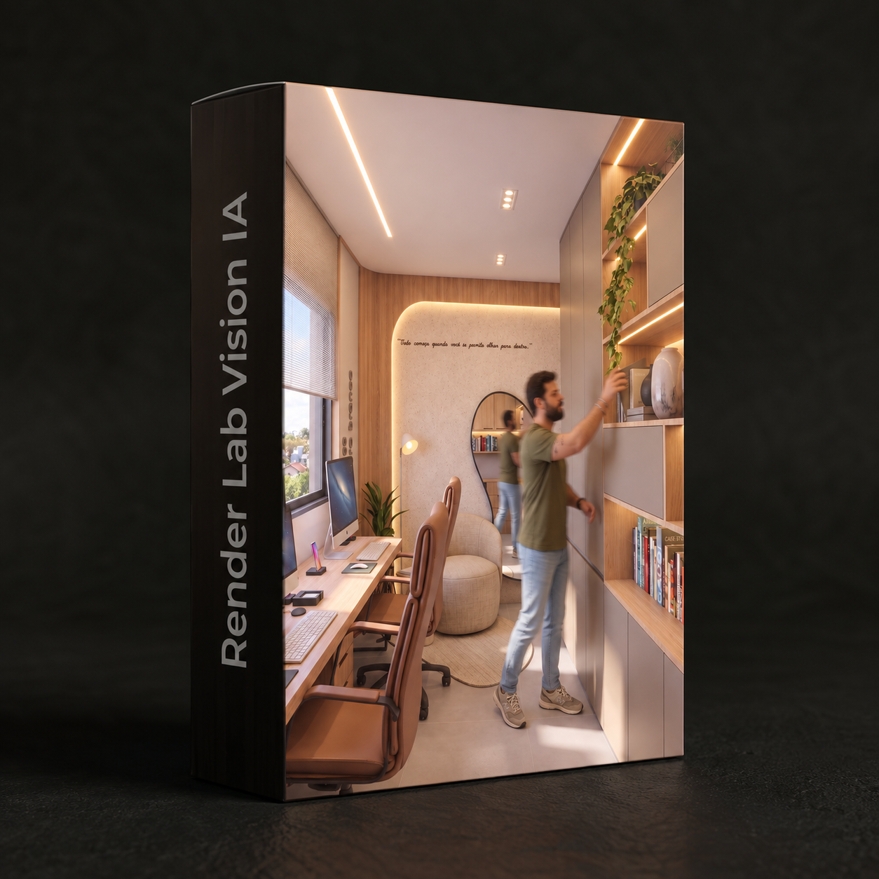 Mockup do curso de Render de Interiores